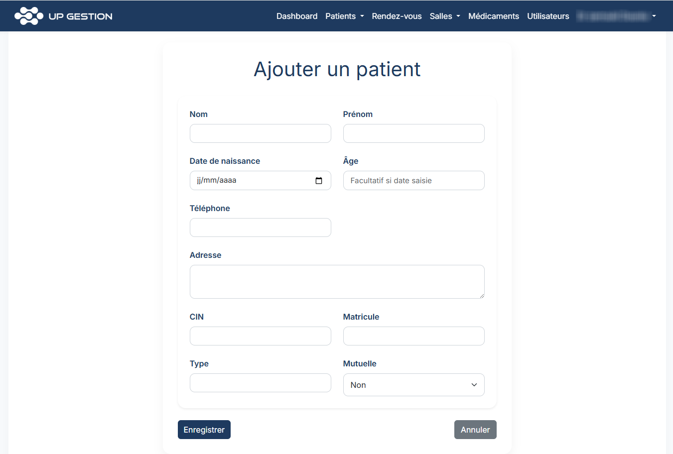Fiche patient